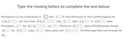 Can you figure out what words they are supposed to be, using the clue provided? How To Pass The Duolingo English Exam