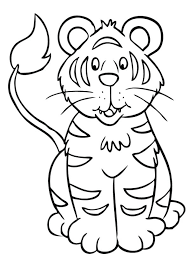 Top 20 Tiger Coloring Pages For Your Little Ones Tiger Crafts Tiger Drawing For Kids Coloring Pages
