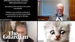 A lawyer showed up to virtual court in the 394th district of texas with a kitten filter turned on, the cat moving its lips and eyes, as rod ponton said he and his assistant were attempting to remove the filter during the court case. I M Not A Cat Lawyer Gets Stuck On Zoom Kitten Filter During Court Case Youtube