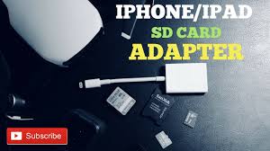 Lightning To Sd Card Reader Youtube