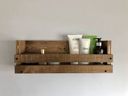 Mounting a shelf above your bath tub is necessary as you need a place that can host your bathing essentials and towel so that they can be within your managing a diy rustic home décor for small bathroom is possible and doable. Bathroom Shelf Wall Mounted Shelves Wood Bathroom Storage Etsy In 2021 Spice Rack Bathroom Bathroom Shelves Kitchen Spice Racks