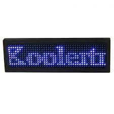 Usb Programmable Scrolling Blue Led Name Badge Mini Display Message Id Name Tag For Business Advertising Message Display Digital Name Tags Id Badge
