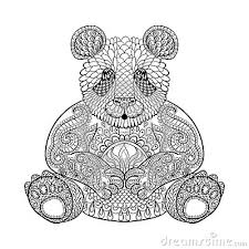 Whichever style you're in the mood for, we have it for you. Hand Drawn Tribal Panda Animal Totem For Adult Coloring Page