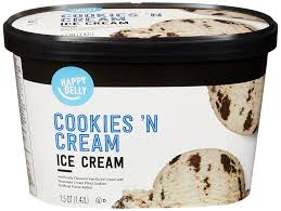 A chocolate cookie crumb crust gets a rich sweet fudgy filling and a layer of peppermint ice cream for a frozen dessert especially for mint lovers. Buy Amazon Brand Happy Belly Cookies N Cream Ice Cream 48 Fl Oz Frozen Online In Taiwan B07w5z837x