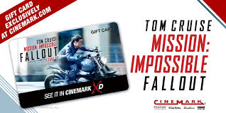 Free $20 off gift card coupon on private watch party bookings. Cinemark Theatres On Twitter Need A Gift Without The Fallout Check Out Our Exclusive Missionfilm Fallout Gift Cards At Https T Co Hsrw6ulyxe Get Yours Today Https T Co Tymfamm9ln