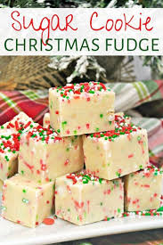 Sugar Cookie Christmas Fudge Recipe Only 4 Ingredients Recipe Christmas Food Desserts Christmas Fudge Recipe Fudge Recipes