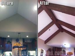 Wow Faux Ceiling Beams Make A Big Impact Wood Beams Faux Wood Beams Wood Beam Ceiling