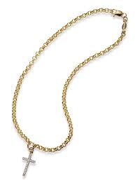 Lc lauren conrad multi chain and gray and pink beaded. Dangling Diamond Cross Anklet In 14k Yellow Gold Only 598 00 Cross Pendants