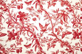 Waverly country house toile red fabric. 20 Images Red Toile Wallpaper Wall Gallery