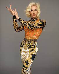 Shop the official miss fame beauty collection of lipsticks, glitters and eyeshadow palettes. Miss Fame On Instagram Versace Versace Versace Voguespain Jan 2020 Photographed By Thomaswhiteside Hair By Brian Queen Fashion Fashion Editorial Fashion