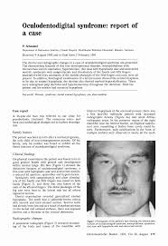 Oculodentodigital syndrome: report of a case
