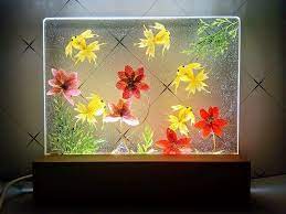 手作押花療愈led小夜燈 悠游的金魚小夜燈 anny s workshop 燈具 燈飾 pinkoi resin crafts crafts handmade