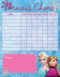 11 best photos of disney printable chore chart disney