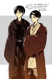 These Anime Star Wars Fan Arts Are Out Of This World Attack On Titan Crossover Attack On Titan Eren Attack On Titan Levi