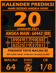 Pin Di Kalender Toto Macau