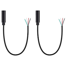 Parallel link is more complicated compared to show one. Amazon Com Fancasee 2 Pack Replacement 3 5mm Female Jack To Bare Wire Open End Trrs 4 Pole Stereo 1 8 3 5mm Jack Plug Connector Audio Cable For Headphone Headset Earphone Microphone Cable Repair Industrial