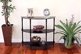 Indoor Multi Function Accent Table Study Computer Home Office Desk Bedroom Living Room Modern With Images Entryway Console Table Half Moon Console Table Hall Console Table