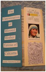 She founded the missionaries of charity. A Slice Of Smith Life How Our Family Celebrated The Canonization Of Mother Teresa