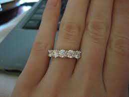 The 5 Stone Ring Thread Diamond Rings Carat Diamond Anniversary Rings Stacked Wedding Rings