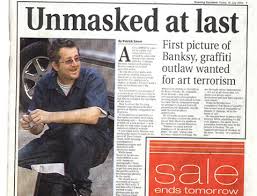 Banksy pie face hand painted reproduction. Banksy Unmasked Timriedel Com Blog