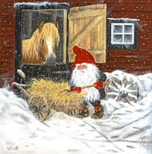 På några av vinterbilderna har jag lagt in självaste jultomten. Kerstin Svenssons Tomtebilder Gor Succe Varlden Over Land