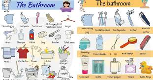 Bathroom Vocabulary Bathroom Accessories Furniture 7 E S L Bathroom Pictures English Vocabulary Personal Hygiene Activities