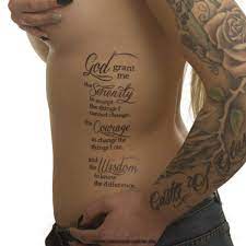 As far as possible, without surrender, be on good terms with all persons. Amazon Com 10 X Serenity Prayer Serenity Prayer Black Tattoo Lettering God Grant Me To 10 Beauty