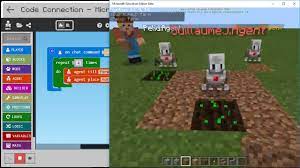 A potentially better way to get rid of things you don't want, would be to use a trapdoor to create an underground bin. Farming With The Agent Makecode For Minecraft Code Builder Youtube