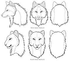 Wolf Mask Template Not Mine Wolf Mask Face Template Mask Template