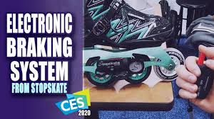 There are several ways to stop on inline skates; Stopskate Is An Aftermarket Remote Brake For Your Rollerblades Geekazine Com