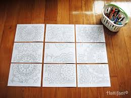 Hattifant S Giant Mandala Flower Doodle Poster Hattifant Doodle Coloring Abstract Coloring Pages Flower Doodles