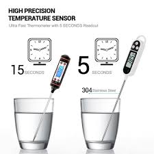 Check spelling or type a new query. Home Cookware Dining Bar Supplies Lemego Digital Meat Food Thermometer Instant Read Long Cooking Thermometer Home Furniture Diy
