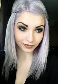 Young Women with Gray Hair