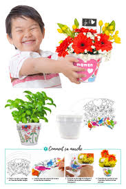 Pot De Fleurs A Decorer Activites Faciles A Realiser 10 Doigts Pot De Fleurs Bricolage Fete Des Meres Fleur En Plastique