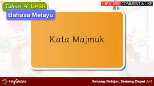 Kata paduan atau sebatian yang demikian dikenal sebagai kata majmuk. Tahun 4 Bahasa Melayu Kata Majmuk Youtube