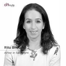 ArtistInSpotlight Ritu Bhutani @ritubhutani_art , is a contemporary artist  based in New Delhi, known for her thought-provoking works that explore the  interplay between development and the natural ecosystem. Practicing under  the mentorship