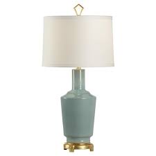 Thea Modern Classic Green Glazed Ceramic Gold Base Table Lamp In 2020 Lamp Table Lamp Gold Table Lamp