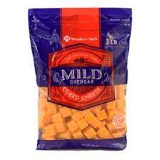 Member S Mark Mild Cheddar Cheese Cubes 3 Lbs Mild Cheddar Cheese Cubes Food Store