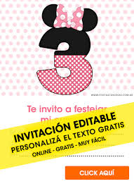 Touch device users, explore by. 33 Free Minnie Mouse Birthday Invitations For Edit Customize Print Or Send Via Whatsapp Fiestas Con Ideas