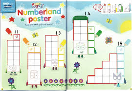 Numberblocks Special 3 Of Cbeebies Magazine Pages 16 17 Cbeebies Magazine Colour Stick Cbeebies