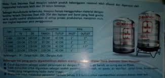 Salah satu keunggulannya yaitu tidak mudah berubah bentuk meskipun mendapat tekanan dari air yang berada di dalam tangki/tandon. Tandon Tangki Air Tabung Stainless Steel Dengan Kaki Maspion Shopee Indonesia