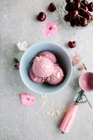 Cherry Bakewell Ice Cream Vegan Paleo Wallflower Kitchen Recipe Dairy Free Ice Cream Recipes Dairy Free Ice Cream Vegan Ice Cream