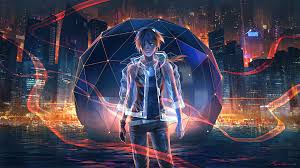 Download animated wallpaper, share & use by youself. 1600x1200 Night City Anime Boy 4k 1600x1200 Resolution Hd 4k Wallpapers Images Backgrounds Photos And Pictures