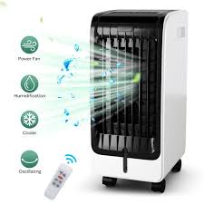 If you are looking for an air cooler like that, don't hesitate to buy it. Gymax Portable Evaporative Air Cooler Fan Humidifier W Remote Control Wheels Wayfair