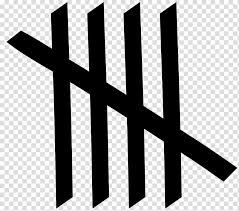 tally marks chart mathematics number numerals transparent