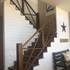 Stairsupplies offers farmhouse style stair railing. Home Staircase Ideas Staircase Decorating Ideas Neat Fast Interior Stair Railing Rustic Stairs Rustic Staircase