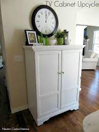 I forgot to get pictures before my husband removed the beast of a tv from the inside. Tv Cabinet Upcycle