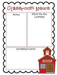 Free Newsletter Templates Classroom Newsletter Template Classroom Newsletter School Newsletter
