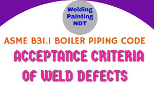 Acceptance Criteria Of Weld Defects As Per Asme B31 1 Boiler Piping