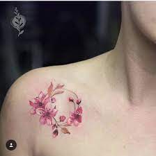 Tatuagem Feminina Delicada Tatuagem De Flor Tatuagem De Flor No Ombro Tatuagem As mulheres realmente gostam de ter desenhos de tatuagem feminina pequenos e bonitos. tatuagem de flor no ombro tatuagem